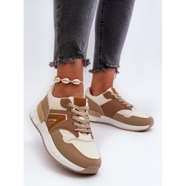 Hnědé sportovní boty na platformě hnědý 1 Hnědé sportovní boty na platformě hnědý 1