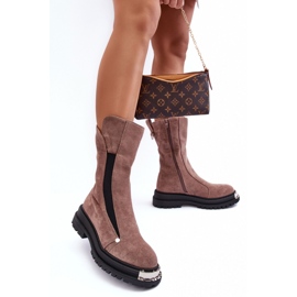 Step in style Boty Model Palimra NC1306 Dark Beige - Krok ve stylu béžový 3