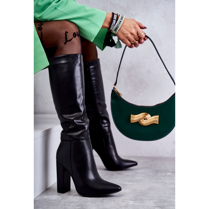 Step in style Boty Model Tressa NC1296 Black Leather - Krok ve stylu černá 2