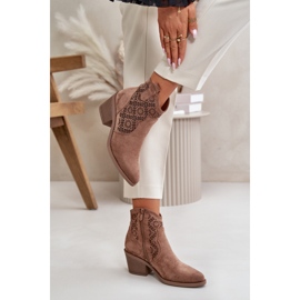 Step in style Boty Model S.Barski HY42-944 Hnědá - Krok ve stylu hnědý 3
