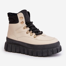 Step in style Kozačky Model Jelenia J74779 Béžová - Krok ve velkém stylu béžový 2