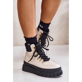 Step in style Kozačky Model Jelenia J74779 Béžová - Krok ve velkém stylu béžový 3