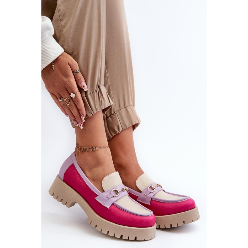 Dámské mokasíny Zazoo Beige vícebarevný 1