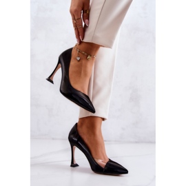 F6102 Černé podpatky černá 1