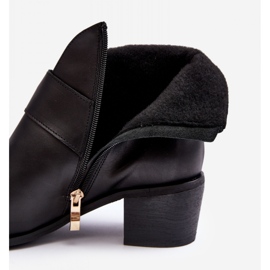 Dámské kotníkové boty na nízkém podpatku Černé černá 2 Dámské kotníkové boty na nízkém podpatku Černé černá 2