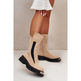 Step in style Kozačky Model Palimra NC1306 Světle béžová - Krok ve stylu béžový 1