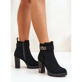 Step in style Boty Model Narielis 3089 Black - Krok ve velkém stylu černá 3