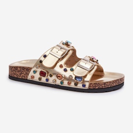 Step in style Sandálové žabky Model S.Barski MY121 Gold - Krok ve stylu žluť 2