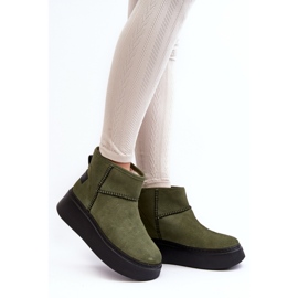 Sněhule Model Maciejka 06257-24 Olive - Step in style zelený 1