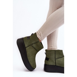 Sněhule Model Maciejka 06257-24 Olive - Step in style zelený 2