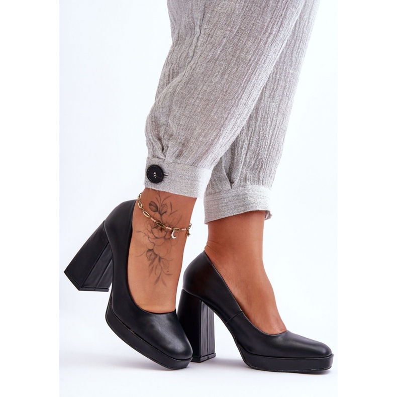 Step in style Lodičky Model Rosalia N045 Black - Krok ve velkém stylu černý 1
