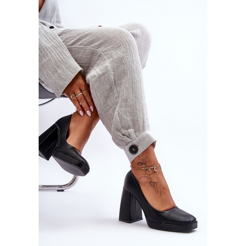 Step in style Lodičky Model Rosalia N045 Black - Krok ve velkém stylu černá 2