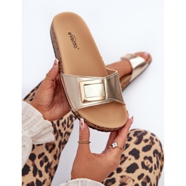 Step in style Sandálové žabky Model Elleriome 24SD21-7216 Gold - Krok ve stylu žlutá 1