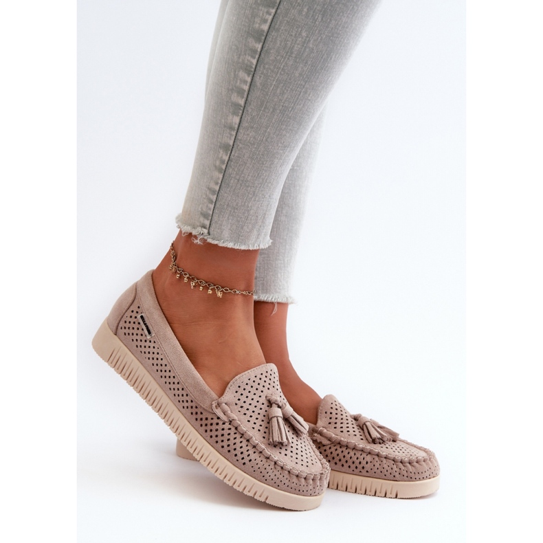 Step in style Mokasíny Model Tinami HH503-8 Béžová - Krok ve velkém stylu béžový 1