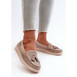 Step in style Mokasíny Model Tinami HH503-8 Béžová - Krok ve velkém stylu béžový 2