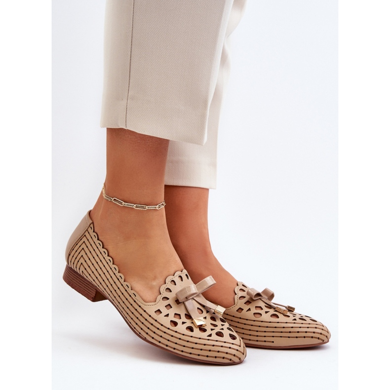 Step in style Balerínky Model Nestavia ASA222-1 Béžové - Krok ve stylu béžový 1