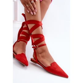 Step in style Balerínky Model Ellesara JH265 Red - Krok ve velkém stylu červený 1