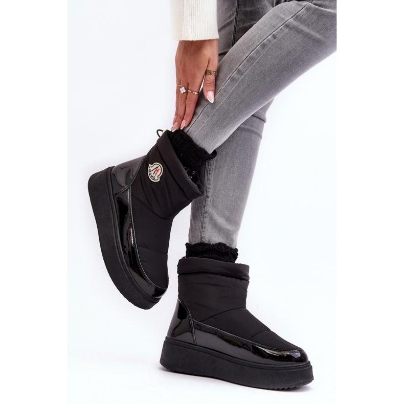 Sněhule Model Gattea HY852 Black - Step in style černý 1
