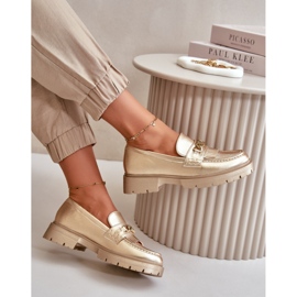 Step in style Mokasíny Model Zanita GQ8-010 Gold - Krok ve stylu žluť 1