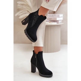 Step in style Boty Model Verissae NS329P Black - Krok ve velkém stylu černý 1