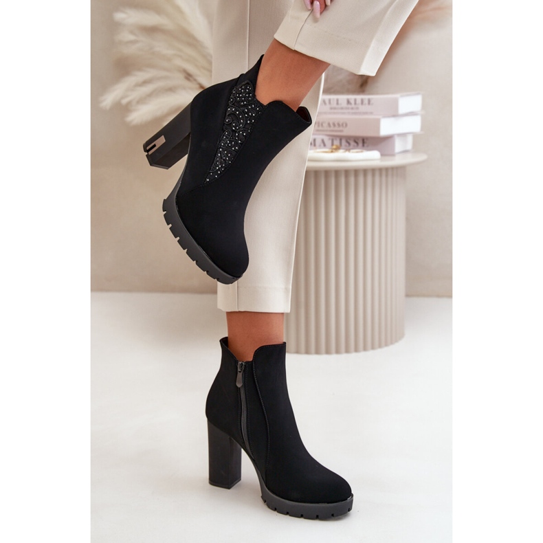 Step in style Boty Model Verissae NS329P Black - Krok ve velkém stylu černý 1