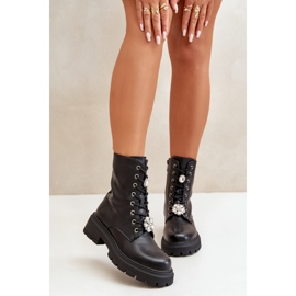 Step in style Workers Model Kristines LQ-122 Black - Krok ve velkém stylu černá 1