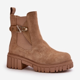 Step in style Kozačky Model Bervena SZ103 Béžová - Krok ve velkém stylu béžový 2