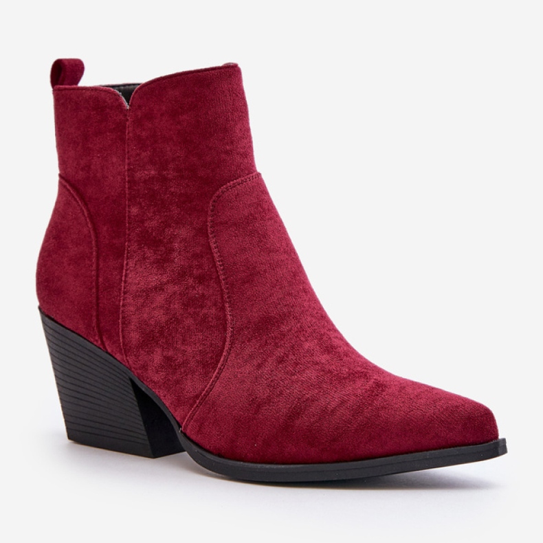 Step in style Boty Model Virtris RQ491 Bordo - Krok ve velkém stylu červené 2