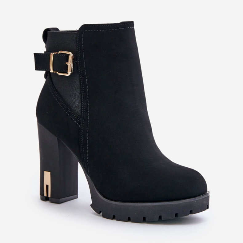 Step in style Boty Model Erilanes 4382 Black - Krok ve velkém stylu černý 2
