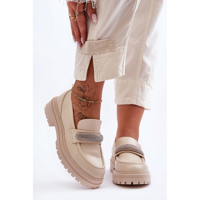 Step in style Mokasíny Model Aricka 7961 Beige - Krok ve velkém stylu béžový 1