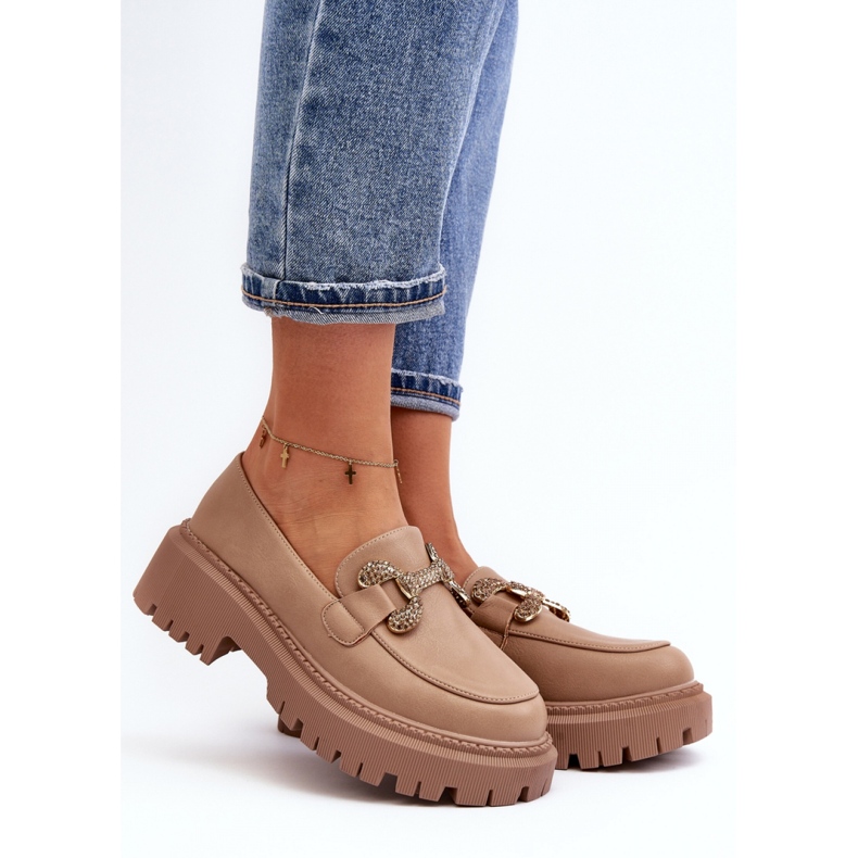 Step in style Mokasíny Model Gargi H8-309 Dark Beige - Krok ve stylu béžový 1