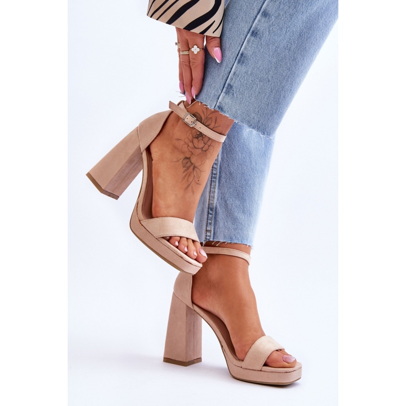 Step in style Sandály Model Merila LC-29 Beige - Krok ve velkém stylu béžový 2