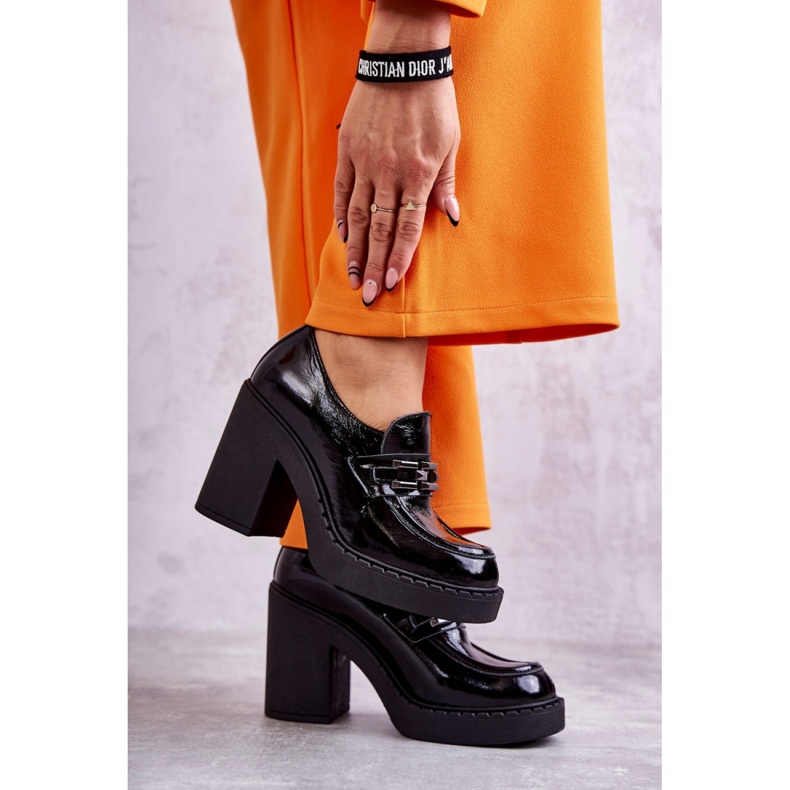 Step in style Boty Model Jaime 20116 Black Lakier - Krok ve velkém stylu černá 1