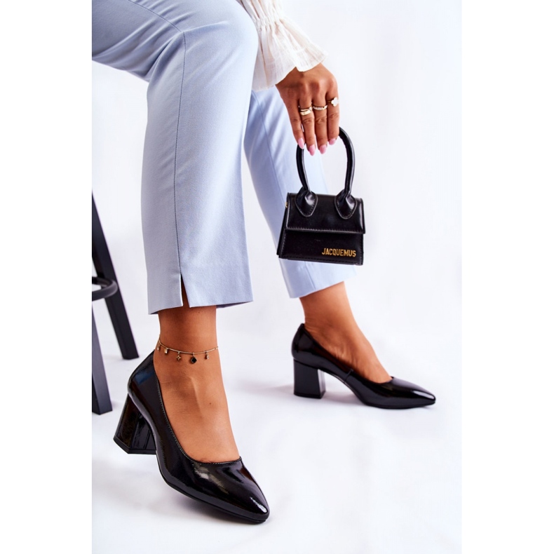 Step in style Lodičky Model Sergio Leone PB411 Black Lakier - Krok ve stylu černá 2