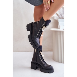 Step in style Workers Model CheBello 4590 Black - Krok ve velkém stylu černá 3