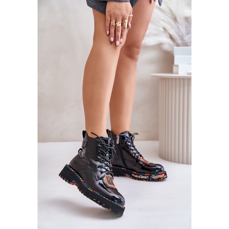 Step in style Trappers Model Artiker 55C0517 Black - Krok ve velkém stylu černý 1