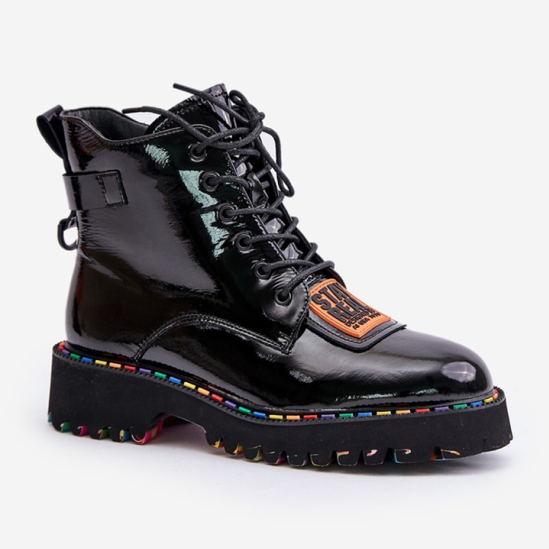Step in style Trappers Model Artiker 55C0517 Black - Krok ve velkém stylu černý 2