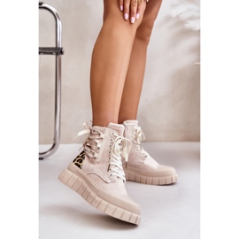 Step in style Kozačky Model Edidda 24BT26-7378 Světle béžová - Krok ve velkém stylu béžový 1