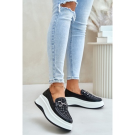 Step in style Mokasíny Model Vinceza 89105 Black - Krok ve velkém stylu černý 1