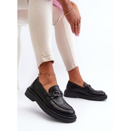 Step in style Mokasíny Model Keelana 24PB18-6885 Černá kůže - Krok ve stylu černý 1