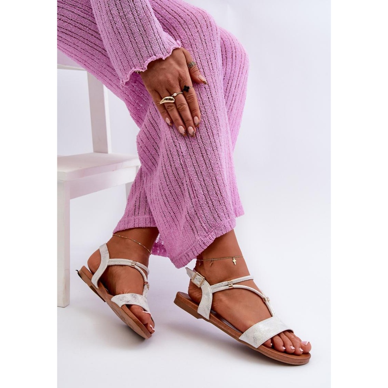 Sandály Model S.Barski KV27-010 White/Silver - Step in style bílý 1