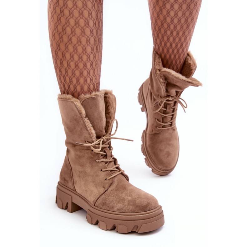 Step in style Workers Model Frendo DA96P Dark Beige Suede - Krok ve velkém stylu béžový 1