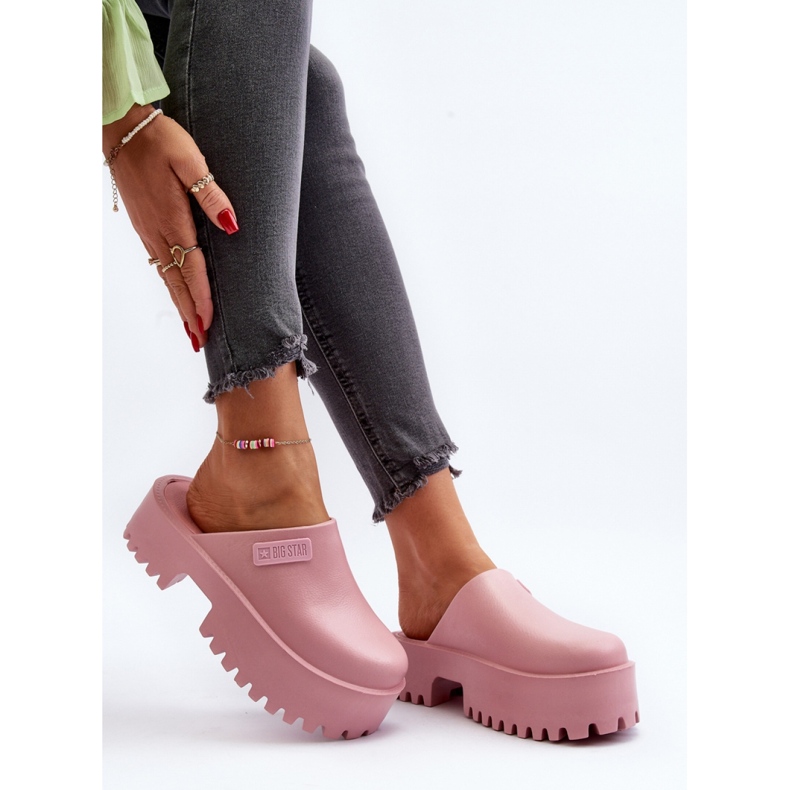 Step in style Sandálové žabky Model Big Star NN274020 Růžové - Krok ve stylu růžový 1 Step in style Sandálové žabky Model Big Star NN274020 Růžové - Krok ve stylu růžový 1