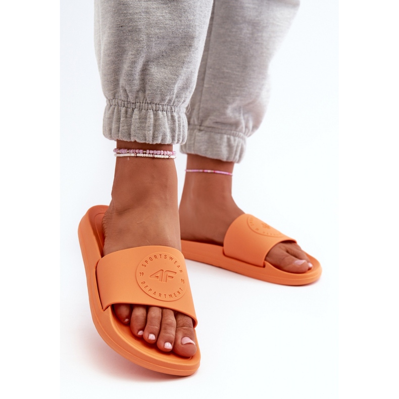 Step in style Sandálové žabky Model 4FMM00FFLIF045-70S oranžová – krok ve stylu pomerančový 1