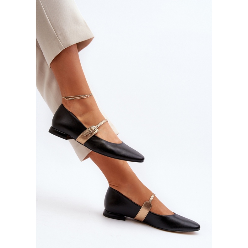 Step in style Balerínky Model Laura Messi 2774 Black - Krok ve stylu černý 1