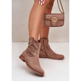 Step in style Boty Model S.Barski HY42-135 Hnědá - Krok ve stylu hnědý 1