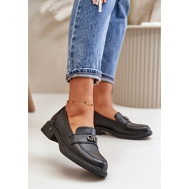 Step in style Mokasíny Model Vinceza 58409 Black Leather - Krok ve stylu černý 1