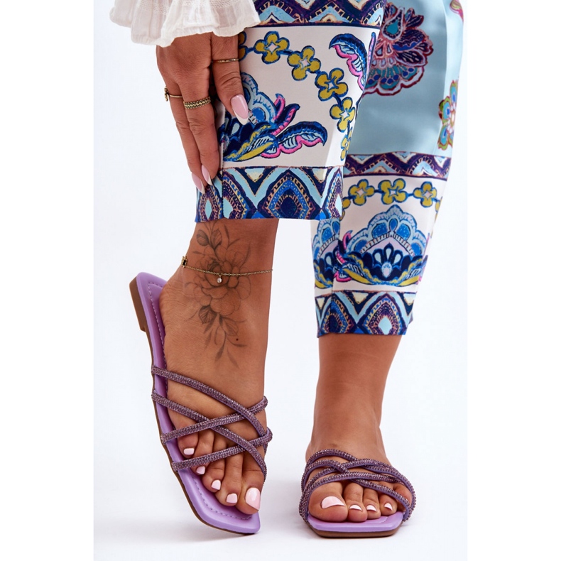 Step in style Sandálové žabky Model Leomi 5628-2 CLA-1 Violet - Krok ve stylu fialová 1