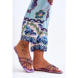 Step in style Sandálové žabky Model Leomi 5628-2 CLA-1 Violet - Krok ve stylu fialový 2 Step in style Sandálové žabky Model Leomi 5628-2 CLA-1 Violet - Krok ve stylu fialový 2