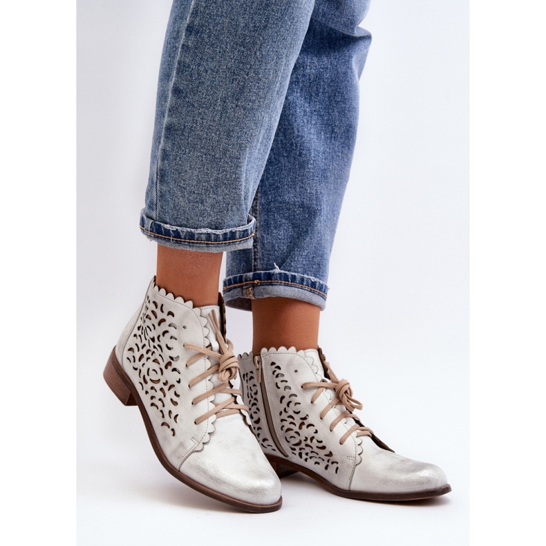 Step in style Boty Model Zazoo 2871/005 Silver - Krok ve velkém stylu šedá 1